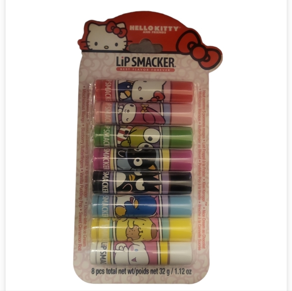 NWT Hello Kitty  Lip Smackers 8 Flavor Set